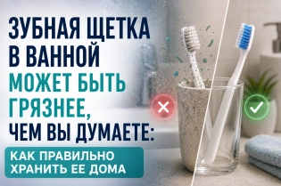 Зубная щетка в ванной может быть грязнее, чем вы думаете: как правильно ее хранить?